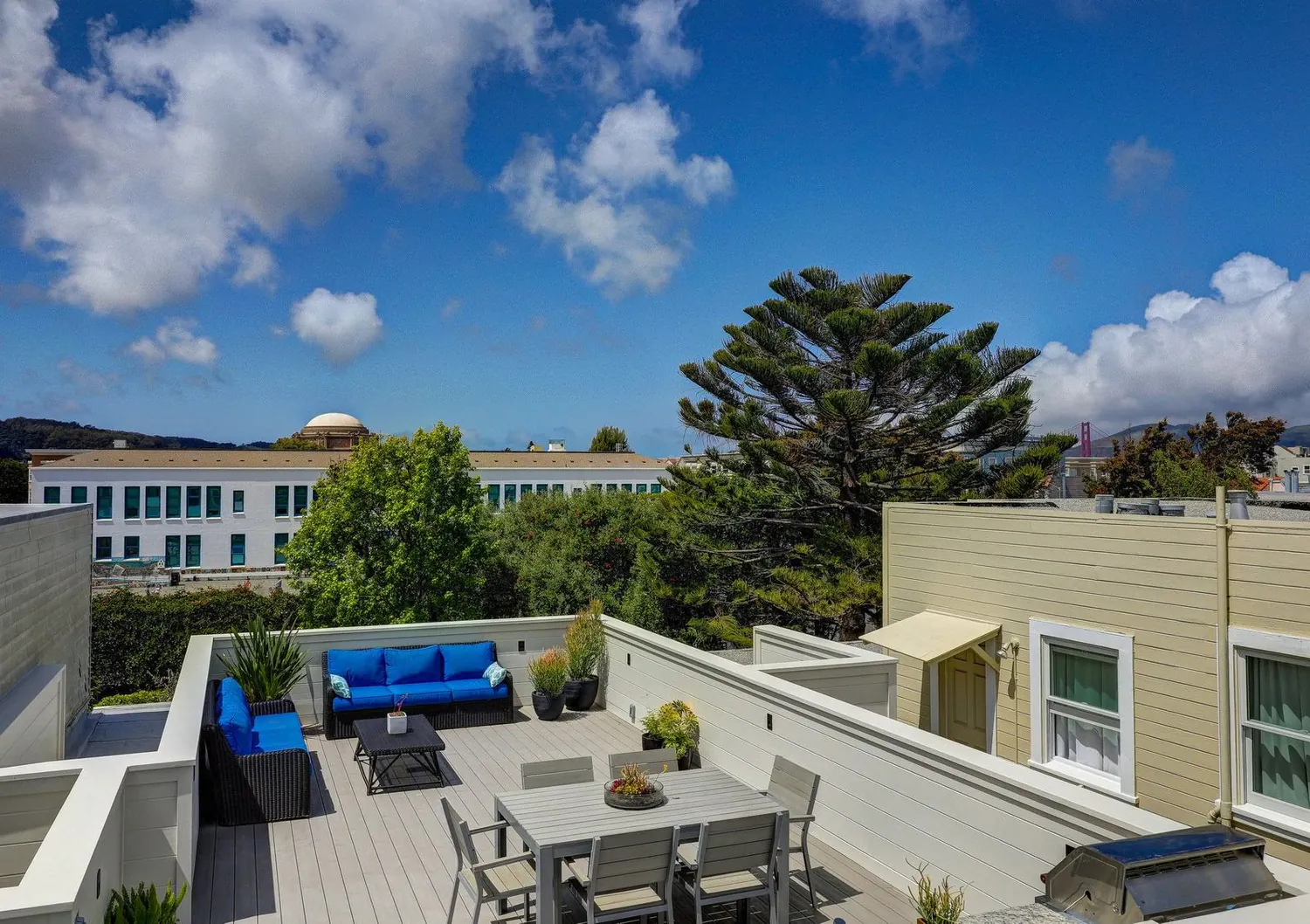 The roof deck Rod added at Scott St, San Francisco